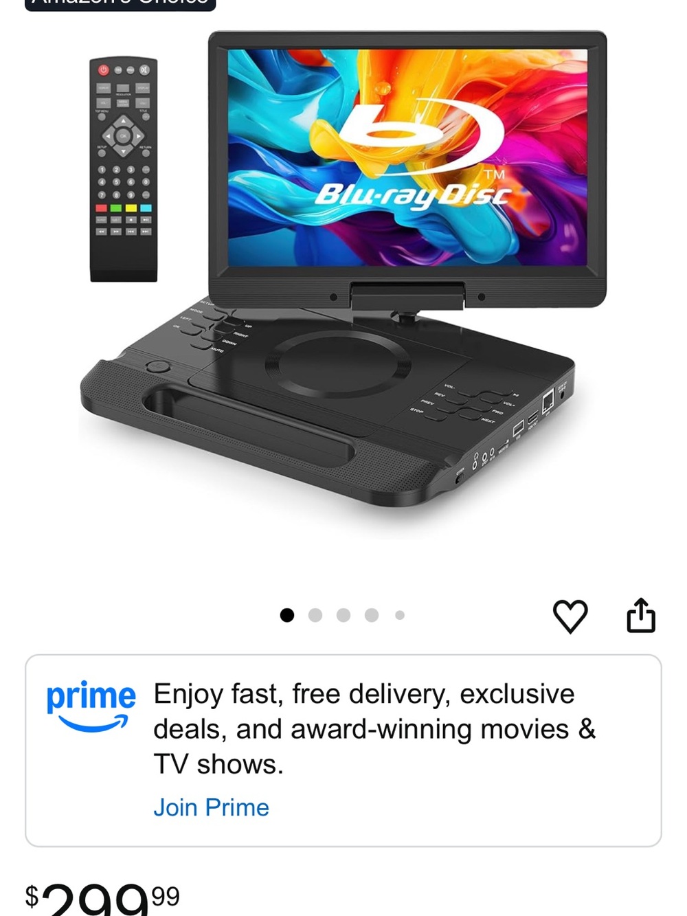 FANGOR Portable Blu-Ray/DVD Player -  Summer Fun Time! $299.99